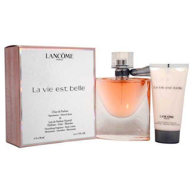 La Vie Est Belle by Lancome for Women - 2 Pc Gift Set 1.7oz Leau De Parfum Natural Spray, 1.7oz Body Lotion