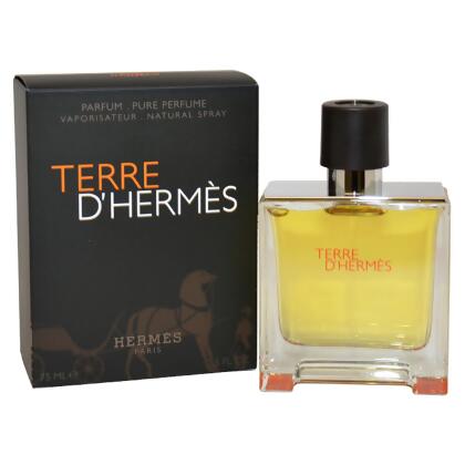 Terre DHermes by Hermes for Men - 2.5 oz Pure Perfume Spray 
