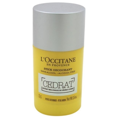 Cedrat Stick Deodorant by LOccitane for Men - 2.6 oz Deodorant Stick 