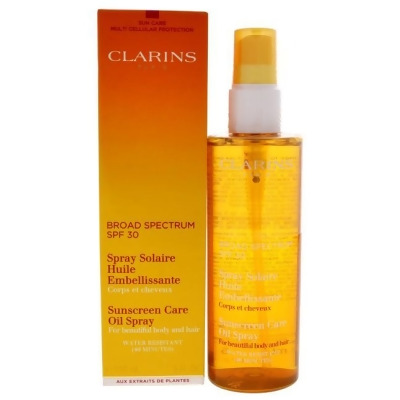 Sun Care Oil Spray SPF 30 by Clarins for Unisex - 5 oz Sunscreen 
