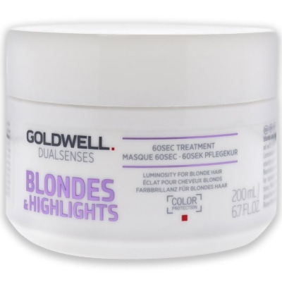 Dualsenses Blondes Highlights 60 Sec Treatment by Goldwell for Unisex - 6.7 oz Treatment 