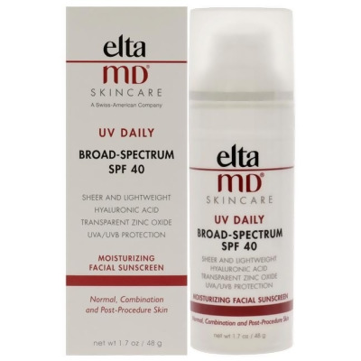 UV Daily Moisturizing Facial Sunscreen SPF 40 by EltaMD for Unisex - 1.7 oz Sunscreen 