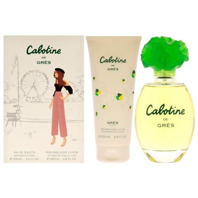 Cabotine by Parfums Gres for Women - 2 Pc Gift Set 3.4oz EDT Spray, 6.8oz Body Lotion 
