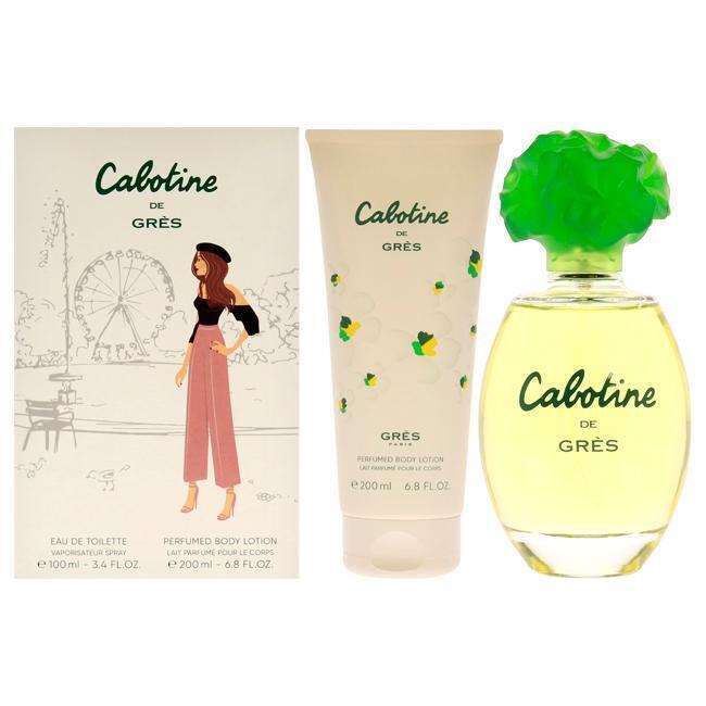 Cabotine by Parfums Gres for Women - 2 Pc Gift Set 3.4oz EDT Spray, 6.8oz Body Lotion