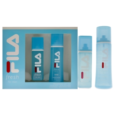 Fila Fresh by Fila for Men - 2 Pc Gift Set 3.4oz EDT Spray, 8.4oz Body Spray 