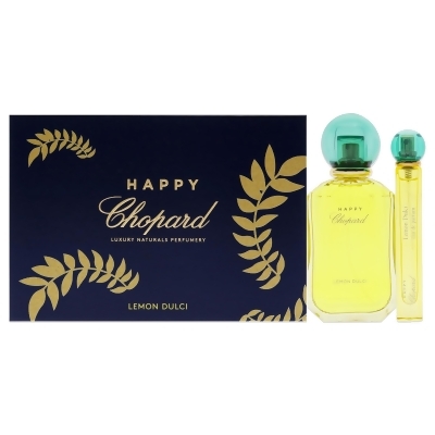 Happy - Lemon Dulci by Chopard for Women - 3 Pc Gift Set 3.4 oz EDP Spray, 0.34 oz EDP Spray, Pouch 