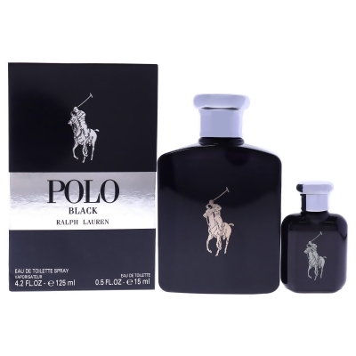 Polo Black by Ralph Lauren for Men - 2 Pc Gift Set 4.2oz EDT Spray, 0.5oz EDT Spray 