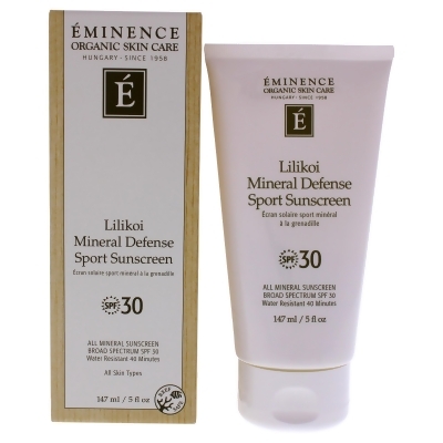 Lilikoi Mineral Defense Sport SPF 30 by Eminence for Unisex - 5 oz Sunscreen 
