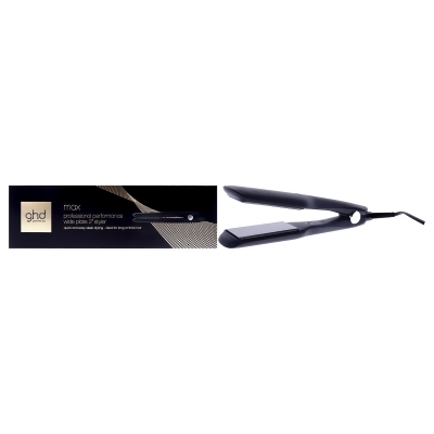 GHD Max Wide Plate Styler - Black by GHD for Unisex - 2 Inch Flat Iron 