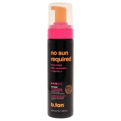 No Sun Required Self Tan Mousse - Darkest by B.Tan for Unisex - 6.7 oz Mousse 