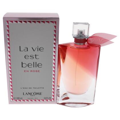 La Vie Est Belle en Rose by Lancome for Women - 3.4 oz EDT Spray 