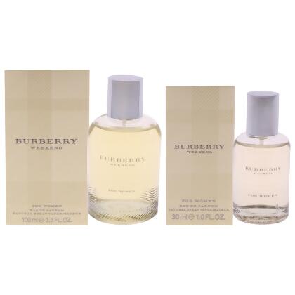 Burberry Weekend Kit by Burberry for Women - 2 Pc Kit 3.3oz EDP Spray, 1oz EDP Spray 