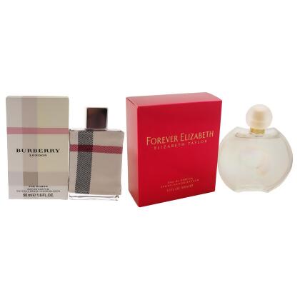 Forever Elizabeth and Burberry London Kit by Various Designers for Women - 2 Pc Kit 3.3oz EDP Spray, 1.6oz EDP Spray 