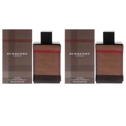 Burberry London by Burberry for Men - 3.3 oz EDT Spray - Pack of 2 