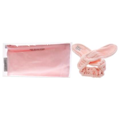 The Band Set - Pink by Cool Enough Studio for Women - 2 Pc Headband, Bag 