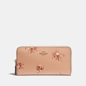 Coach Accordion Zip Wallet With Floral Print Coach Accordion Zip Wallet With Floral Print