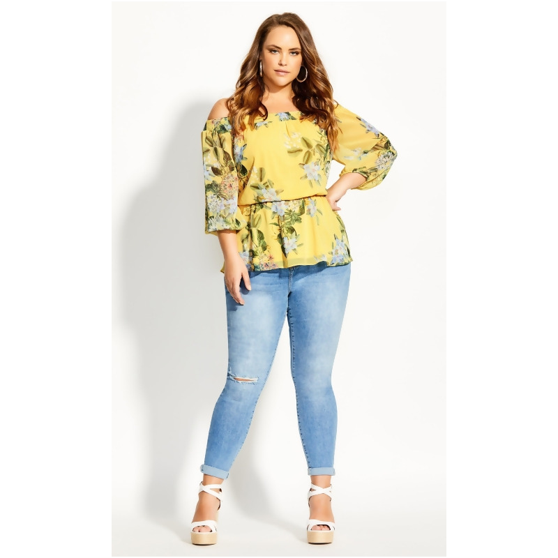 city chic off shoulder top