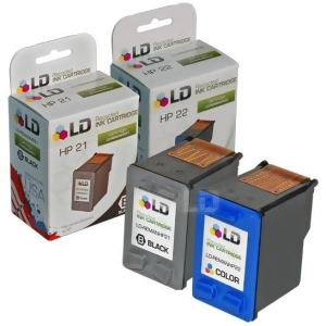 Ld Remanufactured Replacement Ink Cartridges for Hp C9531an Hp 21 Black and C9352an Hp 22 Color 1 Black and 1 Color - All