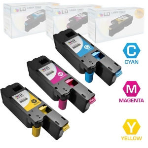 Ld Set of 3 Compatible Toners to Replace Dell C1660w Laser Toner Cartridges 1 Black 331-0778 Cyan 331-0777 Magenta 331-0780 and Yellow 331-0779 - All