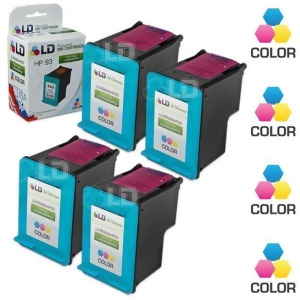 Ld Remanufactured Replacement Ink Cartridges for Hewlett Packard C9361wn Hp 93 Tri-Color 4 Pack - All