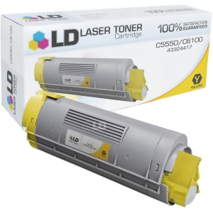 Ld Compatible Okidata 43324417 / Type C8 Yellow Laser Toner Cartridge for Oki C5550n Mfp C6100dn C6100dtn C6100hdn C6100n - All