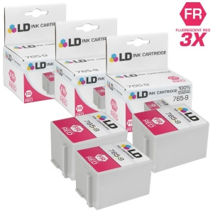 Ld Compatible Pitney Bowes 765-9 Set of 3 Red Ink Cartridges for Personal Postal Meters Dm300c Dm400c Dm450c 3C00 4C00 5C00 - All
