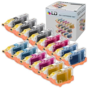 Ld Canon Compatible Bci6 Jumbo Set of 14 Cartridges 4 Blk 2 C/m/y/pc/pm - All