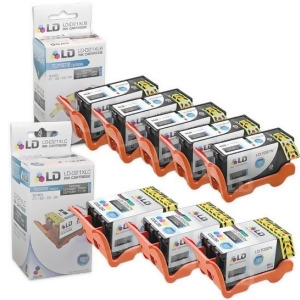 Ld Compatible Set of 8 Series 23 High Yield Black Color Ink Cartridges for Dell V515w Printers 5 Black T105n 3 Color T106n - All