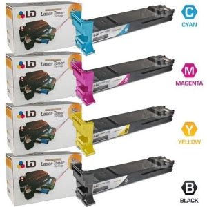 Ld Compatible Konica-Minolta 4650 MagiColor Set of 4 High Yield Toner Cartridges 1 Black A0dk132 / Cyan A0dk432 / Magenta A0dk332 / Yellow A0dk232 - A