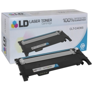 Ld Compatible Replacement for Samsung Clt-c406s Cyan Laser Toner Cartridge for Samsung Clp-365w Clx-3305fw Xpress C410w and Xpress C460fw Printers - A