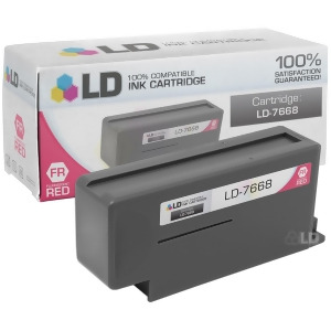 Ld Compatible Replacement for Pitney Bowes Fluorescent Red 766-8 inkjet cartridge for Dm800 and Dm900 - All