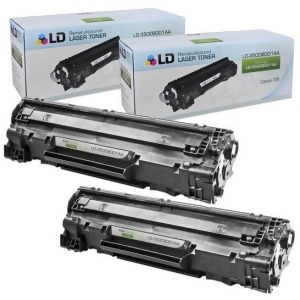Ld Remaunfactured Canon 3500B001aa 128 Set of 2 Black Laser Toner Cartridges - All