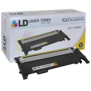 Ld Compatible Replacement for Samsung Clt-y406s Yellow Laser Toner Cartridge for Samsung Clp-365w Clx-3305fw Xpress C410w and Xpress C460fw Printers -
