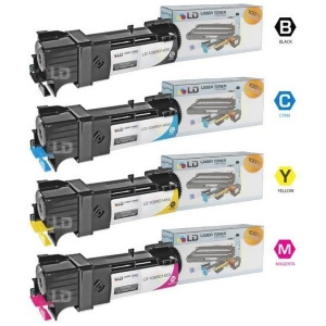 Ld Compatible Xerox Phaser 6128 Set of 4 High Yield Laser Toner Cartridges 1 Black 106R01455 1 Cyan 106R01452 1 Magenta 106R01453 1 Yellow 106R01454 -