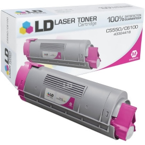 Ld Compatible Okidata 43324418 / Type C8 Magenta Laser Toner Cartridge for Oki C5550n Mfp C6100dn C6100dtn C6100hdn C6100n - All