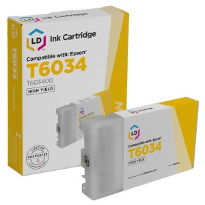 Ld Remanufactured Replacement for Epson T603400 High Capacity Yellow 220ml Pigment Ink Cartridge for Stylus Pro 7800 7880 9800 9880 - All