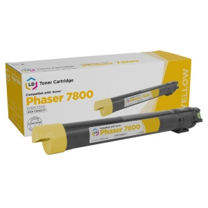 Ld Compatible Xerox 106R01568 / 106R1568 High Yield Yellow Laser Toner Cartridge for Xerox Phaser 7800 Printer - All