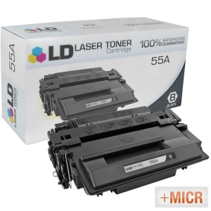 Ld Micr Toner Remanufactured Replacement Laser Toner Cartridge for Hewlett Packard Ce255a Hp 55A Black - All