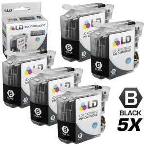 Ld Brother Compatible Lc107 Set of 5 Ink Cartridges 5 of Lc107bk Black for Mfc-j4310dw Mfc-j4410dw Mfc-j4510dw Mfc-4610dw Mfc-j4710dw Printers - All