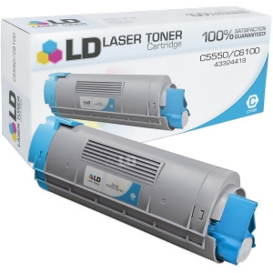 Ld Compatible Okidata 43324419 / Type C8 Cyan Laser Toner Cartridge for Oki C5550n Mfp C6100dn C6100dtn C6100hdn C6100n - All