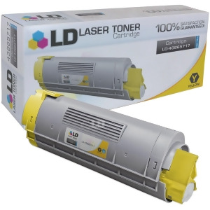 Ld Compatible Replacement for Okidata 43865717 High Yield Yellow Laser Toner Cartridge for Okidata Oki C6150dn C6150dtn C6150hdn C6150n and Mc560 Mfp 