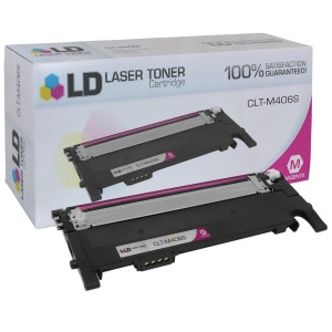Ld Compatible Replacement for Samsung Clt-m406s Magenta Laser Toner Cartridge for Samsung Clp-365w Clx-3305fw Xpress C410w and Xpress C460fw Printers 