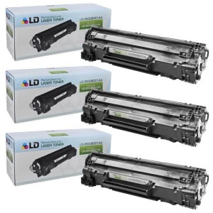 Ld Remanufactured Canon 3500B001aa 128 Set of 3 Black Laser Toner Cartridges - All