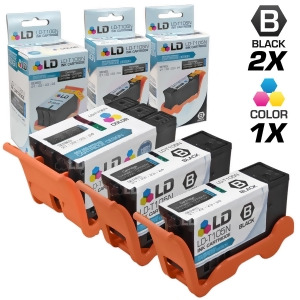 Ld Compatible Set of 3 Series 23 High Yield Black Color Ink Cartridges for Dell V515w Printer 2 Black T105n 1 Color T106n - All