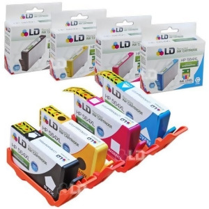 Ld Remanufactured Replacement for Hewlett Packard Hp 564Xl / 564 Inkjet Cartridges Set of 4 1 Black Cn684wn Cb323wn Magenta Cb324wn Yellow Cb325wn- Sh