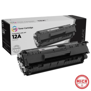 Ld Micr Toner Remanufactured Replacement Laser Toner Cartridge for Hewlett Packard Q2612a Hp 12A Black - All