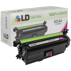 Ld Remanufactured Replacements for Hewlett Packard Cf333a Hp 654A Magenta Laser Toner Cartridge for Hp Color LaserJet Enterprise M651dn M651n M651xh -