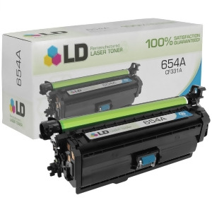 Ld Remanufactured Replacements for Hewlett Packard Cf331a Hp 654A Cyan Laser Toner Cartridge for Hp Color LaserJet Enterprise M651dn M651n M651xh - Al