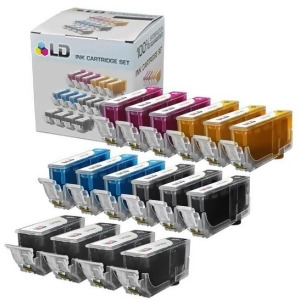 Ld Canon Compatible Pgi5 and Cli8 Set of 16 Ink Cartridges Includes 4 Pigment Black Pgi5bk 3 Black Cli8bk 3 Cyan Cli8c 3 Magenta Cli8m and 3 Yellow Cl