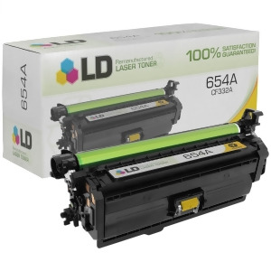 Ld Remanufactured Replacements for Hewlett Packard Cf332a Hp 654A Yellow Laser Toner Cartridge for Hp Color LaserJet Enterprise M651dn M651n M651xh - 